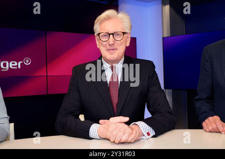 Theo Koll in der ARD-Talkshow maischberger im Studio Berlin Adlershof. Berlin, 11.09.2024 *** Theo Koll dans le talk-show ARD maischberger dans Studio Berlin Adlershof Berlin, 11 09 2024 Foto:XT.xBartillax/xFuturexImagex maischberger1109 4931 Banque D'Images