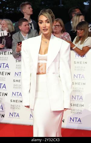 Frankie Bridge, The National Television Awards, The O2, Londres, Royaume-Uni, 11 septembre 2024, photo de Richard Goldschmidt Banque D'Images