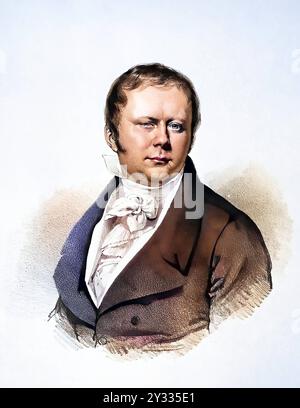 Josef von Knorr geb. 21. Avril 1782, Gest. 21. Décembre 1839 in Wien War ein österreichischer Staatsbeamter und Gutsbesitzer, Historisch, Digital REST Banque D'Images