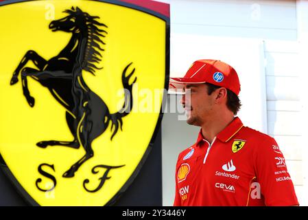 Bakou, Azerbaïdjan. 12 septembre 2024. Charles Leclerc (mon) Ferrari. Championnat du monde de formule 1, Rd 17, Grand Prix d'Azerbaïdjan, jeudi 12 septembre 2024. Circuit de la ville de Bakou, Azerbaïdjan. Crédit : James Moy/Alamy Live News Banque D'Images