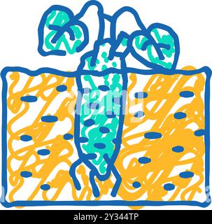 plante racine wasabi icône doodle illustration Illustration de Vecteur