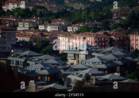 Vue de Büyük Çamlıca camii parkı,Uskudar, Istanbul, Turquie, Europe-Asie Banque D'Images