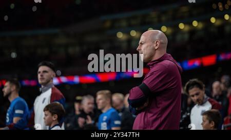 LONDRES, ANGLETERRE - 10 SEPTEMBRE : Lee Carsley, entraîneur par intérim de l'Angleterre, lors du match UEFA Nations League 2024/25 League B Group B2 entre l'Angleterre et Banque D'Images