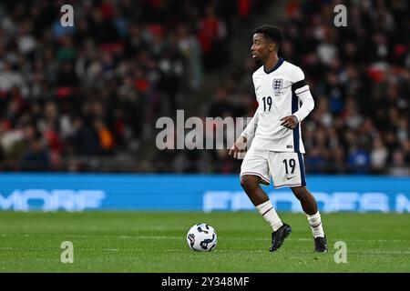 LONDRES, ANGLETERRE - 10 SEPTEMBRE : Angel Gomes de l'Angleterre lors du match UEFA Nations League 2024/25 League B Group B2 entre l'Angleterre et la Finlande Banque D'Images