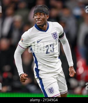 10 septembre 2024 - Angleterre v Finlande - UEFA Nations League - Wembley. Noni Madueke en action. Image : Mark pain / Alamy Live News Banque D'Images