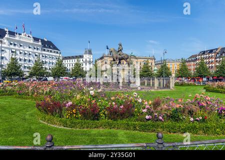 La nouvelle place du Roi à Copenhague, Danemark - 9 septembre 2024 Banque D'Images