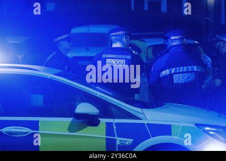 Brentwood Essex 12th Sep. 2024 la police d'Essex enquête sur un "incident grave" à Ingrave Road, Brentwood Essex. Il y a des spéculations locales selon lesquelles il pourrait s'agir d'un meurtre. Crédit : Ian Davidson/Alamy Live News Banque D'Images