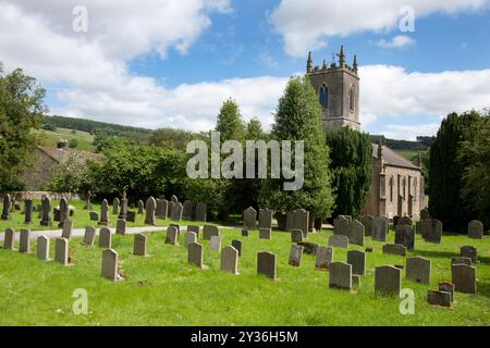 Église St Mary, Ramsgill, paysage national du Haut-Nidderdale, pont de Pateley, Yorkshire du Nord, Angleterre Banque D'Images