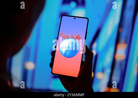 Paraguay. 12 septembre 2024. Dans cette illustration photo, le logo Rock in Rio est affiché sur l'écran d'un smartphone. (Crédit image : © Jaque Silva/SOPA images via ZUMA Press Wire) USAGE ÉDITORIAL SEULEMENT! Non destiné à UN USAGE commercial ! Banque D'Images