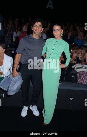 Madrid, Espagne. 12 septembre 2024. Au premier rang du salon de la collection Clara Couture lors de la Mercedes-Benz Fashion week de Madrid à IFEMA, le 12 septembre 2024 Espagne Antonio Quilez/cordon Press Credit : CORDON PRESS/Alamy Live News Banque D'Images