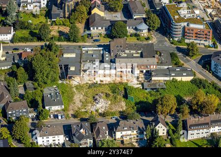 Luftbild, Baustelle mit Gebäude Abrissarbeiten am Südring Ecke Wülfrather Straße, Leubeck, Heiligenhaus, Ruhrgebiet, Rhénanie-du-Nord-Westphalie, Deutschland ACHTUNGxMINDESTHONORARx60xEURO *** vue aérienne, chantier avec travaux de démolition à Südring corner Wülfrather Straße, Leubeck, Heiligenhaus, Ruhr area, Rhénanie du Nord-Westphalie, Allemagne ATTENTIONxMINDESTHONORARx60xEURO Banque D'Images