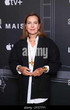 Paris, France, 12 septembre 2024. Carole bouquet assiste à la première parisienne de la série dramatique de mode Apple TV 'la Maison' à l'Elysées Biarritz à Paris, France, le 12 septembre 2024. Photo de Jerome Dominé/ABACAPRESSCOM crédit : Abaca Press/Alamy Live News Banque D'Images