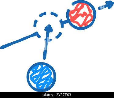 icône de jeu de croquet rush doodle illustration Illustration de Vecteur