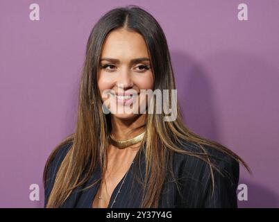 Los Angeles, États-Unis. 12 septembre 2024. Jessica Alba arrive à la première de l'EXPOSITION FORGIVENESS Los Angeles de Roadside attractions qui a lieu au Gagosian à Beverly Hills, CA le jeudi 12 septembre 2024. (Photo de Sthanlee B. Mirador/Sipa USA) crédit : Sipa USA/Alamy Live News Banque D'Images