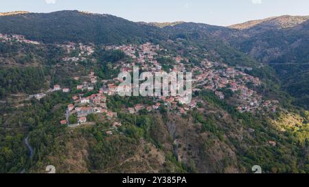 Lagadia village, Arkadia, Grèce Banque D'Images