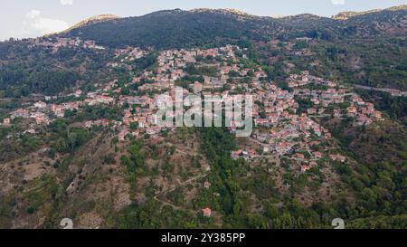Lagadia village, Arkadia, Grèce Banque D'Images