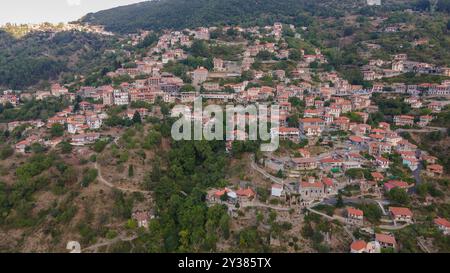 Lagadia village, Arkadia, Grèce Banque D'Images