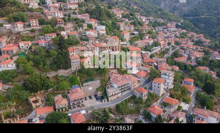 Lagadia village, Arkadia, Grèce Banque D'Images