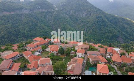 Lagadia village, Arkadia, Grèce Banque D'Images