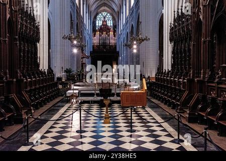 Intérieur et détails de la cathédrale d'Anvers vue intérieure et détails de la cathédrale catholique romaine de notre-Dame basée dans le centre-ville. Anvers, Belgique. Antwerpen OLV Kathedraal Antwerpen Belgie Copyright : xGuidoxKoppesxPhotox Banque D'Images