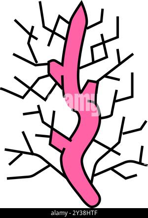 illustration en couleur de l'icône des additifs alimentaires carraghénane Illustration de Vecteur