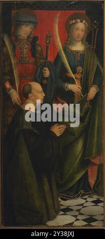 Girolamo Giovenone (1486/1487-1555) Peintre italien du début de la Renaissance. STS. Defendente et Apollonia avec un dévot, 1508. Huile sur panneau de bois. Pinacoteca Castello Sforzesco, Milan, Italie. (En prêt, Istituti Ospedalieri di Milano). Banque D'Images