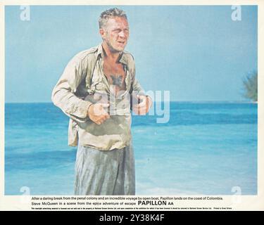 Steve McQueen dans papillon ( artistes alliés 1973 ) Banque D'Images