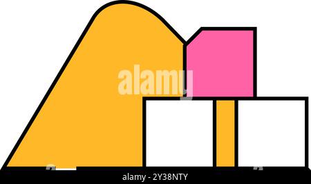 illustration de couleur de l'icône des additifs alimentaires de sucre Illustration de Vecteur