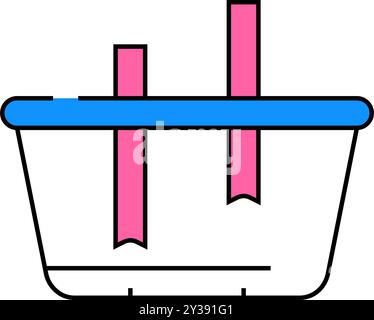 illustration couleur de l'icône du constructeur de boîte à lunch Illustration de Vecteur