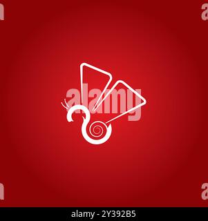 Logo beauté et spa papillon Illustration de Vecteur