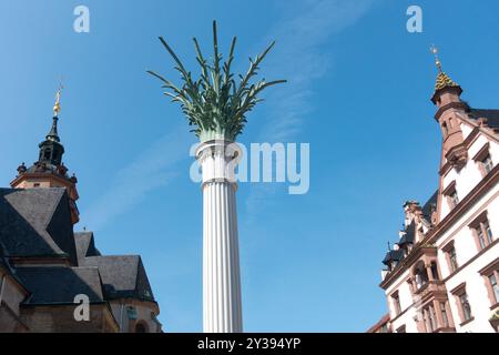 Nikolaisäule Leipzig Allemagne Europe Banque D'Images