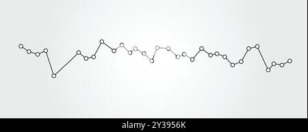 Elément de graphe linéaire vectoriel. Fond de graphique simple moderne Illustration de Vecteur