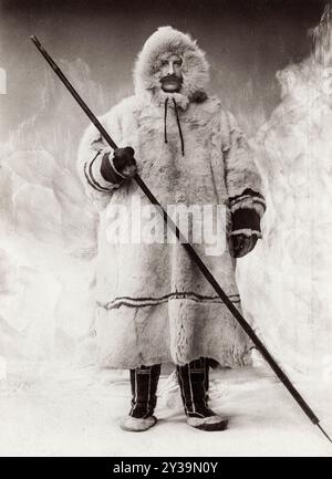 Frederick George Jackson (1860-1938), explorateur anglais de l'Arctique, portrait photographié par Elliot & Fry, 1894 Banque D'Images