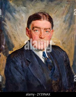 Sir Ernest Henry Shackleton (1874-1922), explorateur antarctique, portrait peint à l'huile sur toile par Reginald Grenville Eves, 1921 Banque D'Images