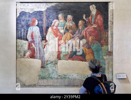 Un jeune homme introduit par Vénus, la déesse romaine de l'amour, aux sept arts libéraux (grammaire, dialectique, rhétorique, arithmétique, musique, Geometr Banque D'Images