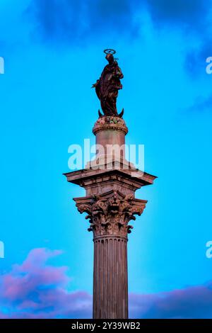 Colonne de la paix sur la Piazza Santa Maria Maggiore, Rome, Italie Banque D'Images