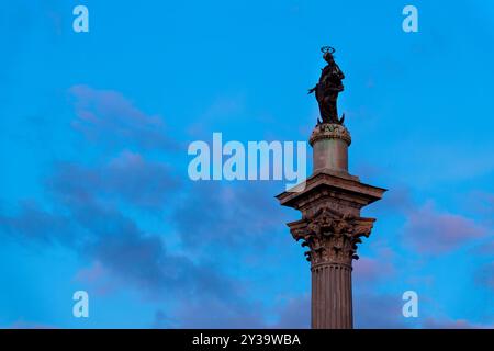 Colonne de la paix sur la Piazza Santa Maria Maggiore, Rome, Italie Banque D'Images