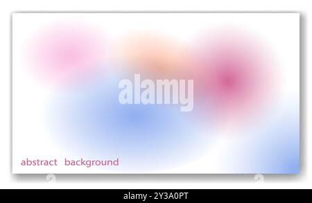 Profitez d'un fond dégradé abstrait doux avec des teintes colorées créant une atmosphère merveilleuse Illustration de Vecteur