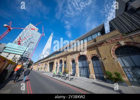 13 septembre 2024. St Thomas Street à Southwark, Londres. Développement DE BORD en construction, un bâtiment commercial de 26 étages Banque D'Images