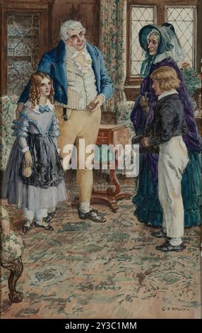 Illustration pour "Great Expectations" par Charles Dickens. Collection privée. Banque D'Images