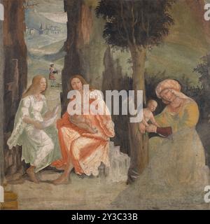 Naissance d'Adonis, c1517-1518. Trouvé dans la Collection de la Pinacothèque Tosio Martinengo, Brescia. Banque D'Images