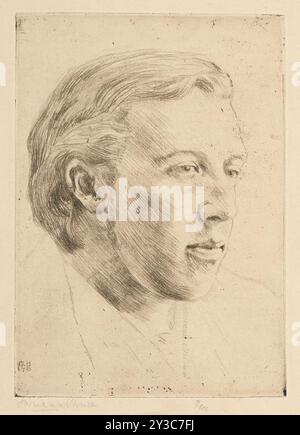 Portrait d'Oscar Wilde (1854-1900), 1907. Collection privée. Banque D'Images