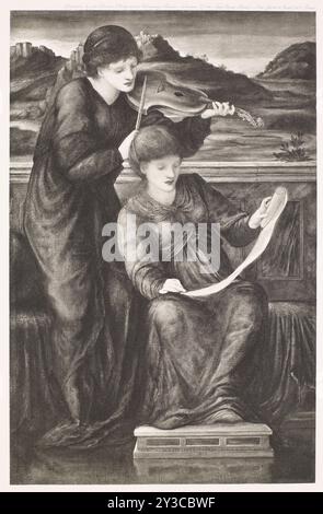 Musique, c1870, (1900). Banque D'Images