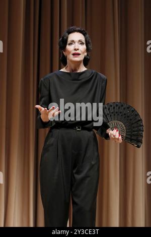 Katja Weitzenboeck dans le rôle de Maria Callas lors de la répétition photographique de la Meisterklasse au Komoedie am Kurfuerstendamm, Berlin, 11/09/2024 Banque D'Images