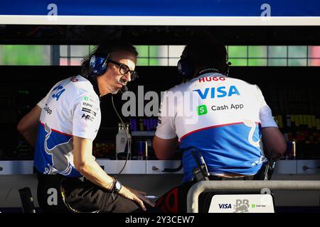 MEKIES Laurent (fra), Team principal de Visa Cash App RB F1 Team, portrait lors du Grand Prix de formule 1 d'Azerbaïdjan 2024, 17ème manche du Championnat du monde de formule 1 2024 du 13 au 15 septembre 2024 sur le circuit de Bakou City, Bakou, Azerbaïdjan - photo DPPI crédit : DPPI Media/Alamy Live News Banque D'Images