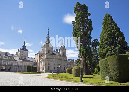 Palacio la Granja de San Ildefonso ou Palais d'été, Province de Ségovie, Castille-et-Léon, Espagne, Europe Banque D'Images