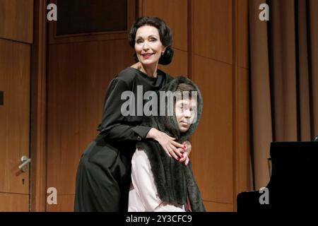 Katja Weitzenboeck dans le rôle de Maria Callas lors de la répétition photographique de la Meisterklasse au Komoedie am Kurfuerstendamm, Berlin, 11/09/2024 Banque D'Images