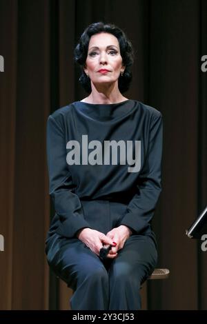 Katja Weitzenboeck dans le rôle de Maria Callas lors de la répétition photographique de la Meisterklasse au Komoedie am Kurfuerstendamm, Berlin, 11/09/2024 Banque D'Images