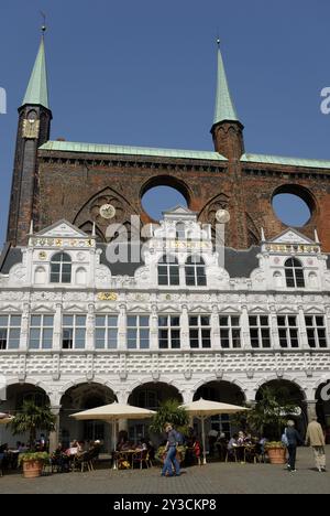 Mairie, Luebeck, Schleswig-Holstein, Allemagne, Europe Banque D'Images