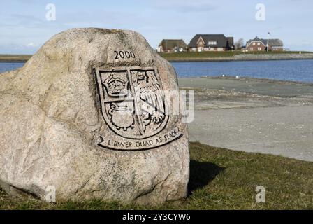 Hilligenley on the Hallig Langeness, Schleswig-Holstein, Allemagne, Europe Banque D'Images